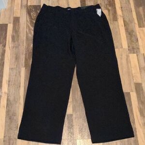 NWT Maurices Idealist Black Wide Leg High Rise Pants 20W LONG